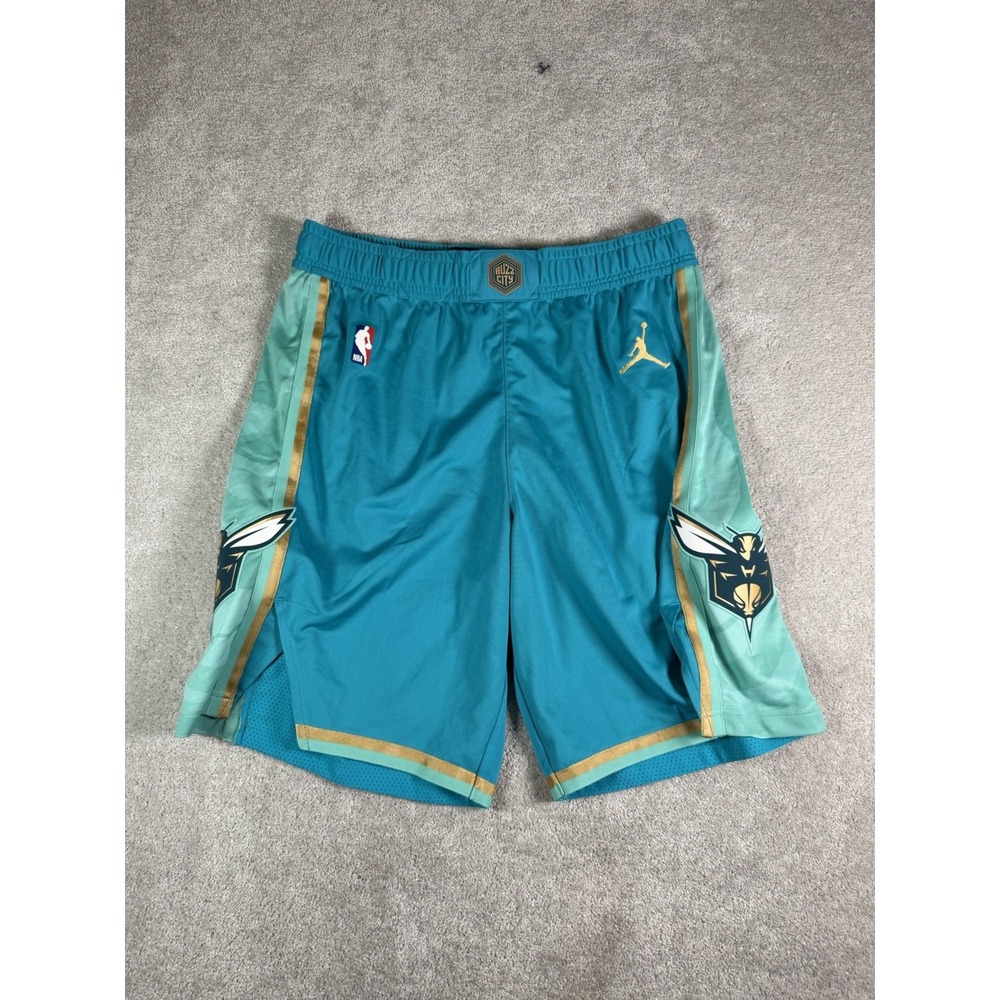 Jordan Charlotte Hornets 2023-24 City Edition Pro Cut Shorts Size 40 Buzz City